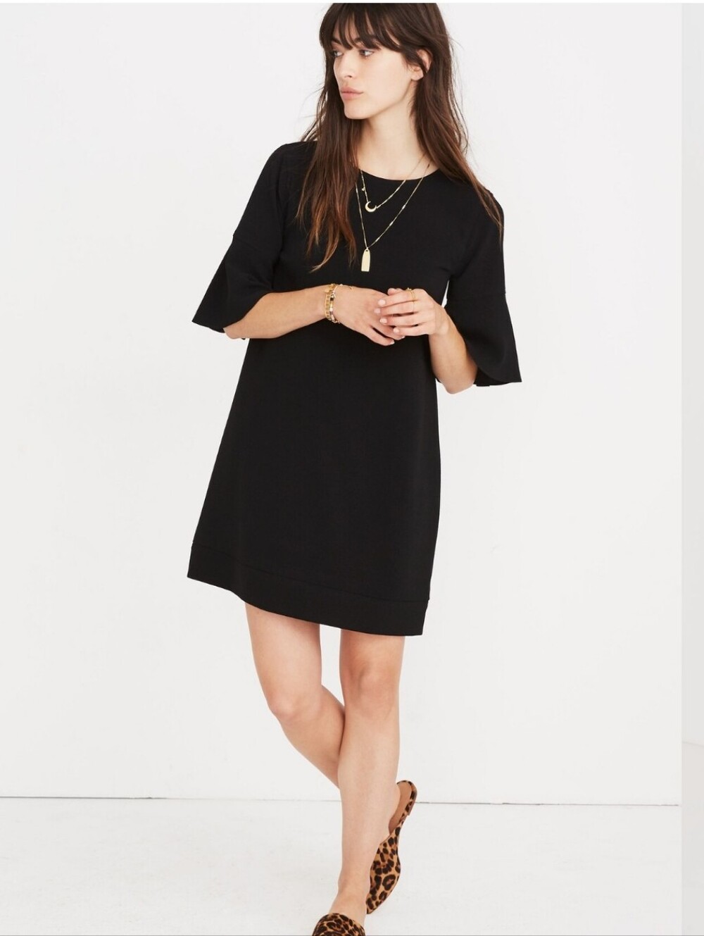 Madewell Flutter-Sleeve Mini Dress
